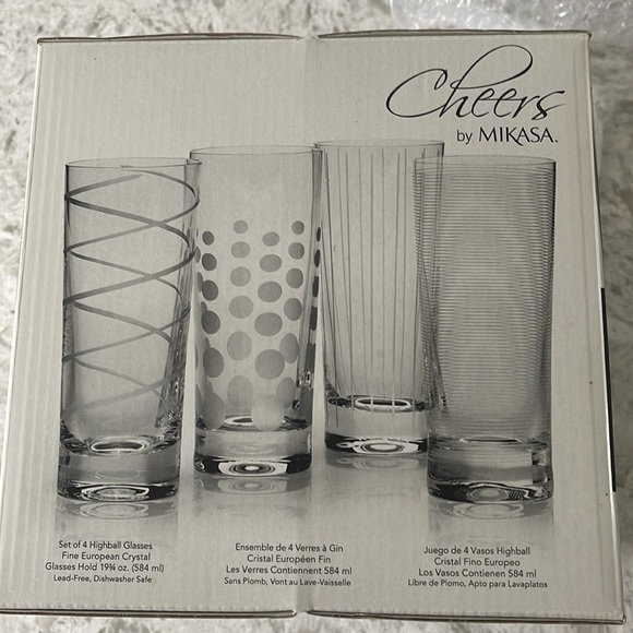 Mikasa highball glasses. Set of 4. - Picture 6 of 6